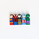 Superman Superhero Peg Doll