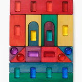 Magic Timber Block Set - Rainbow Grove