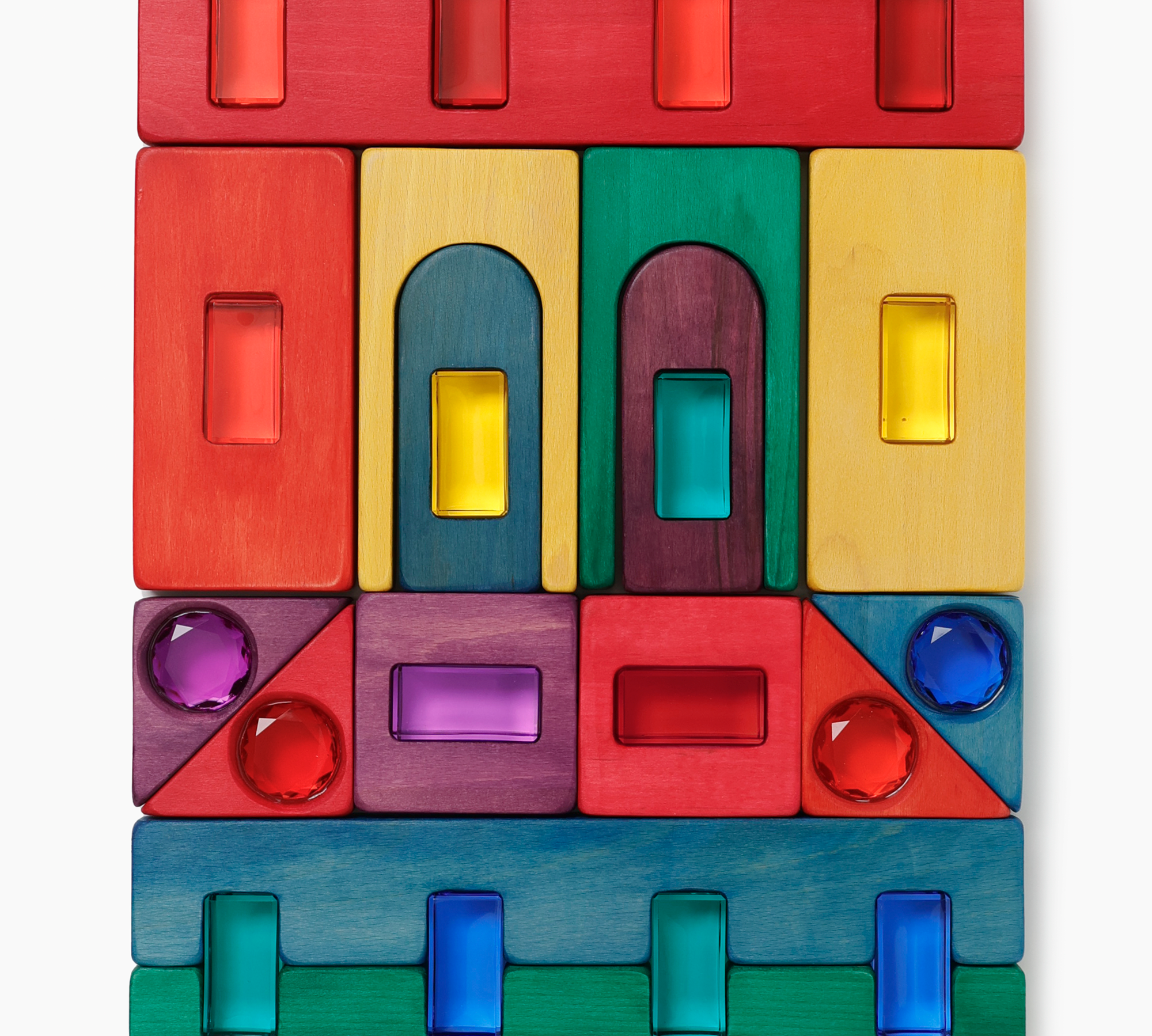 Magic Timber Block Set - Rainbow Grove