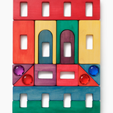 Magic Timber Block Set - Rainbow Grove