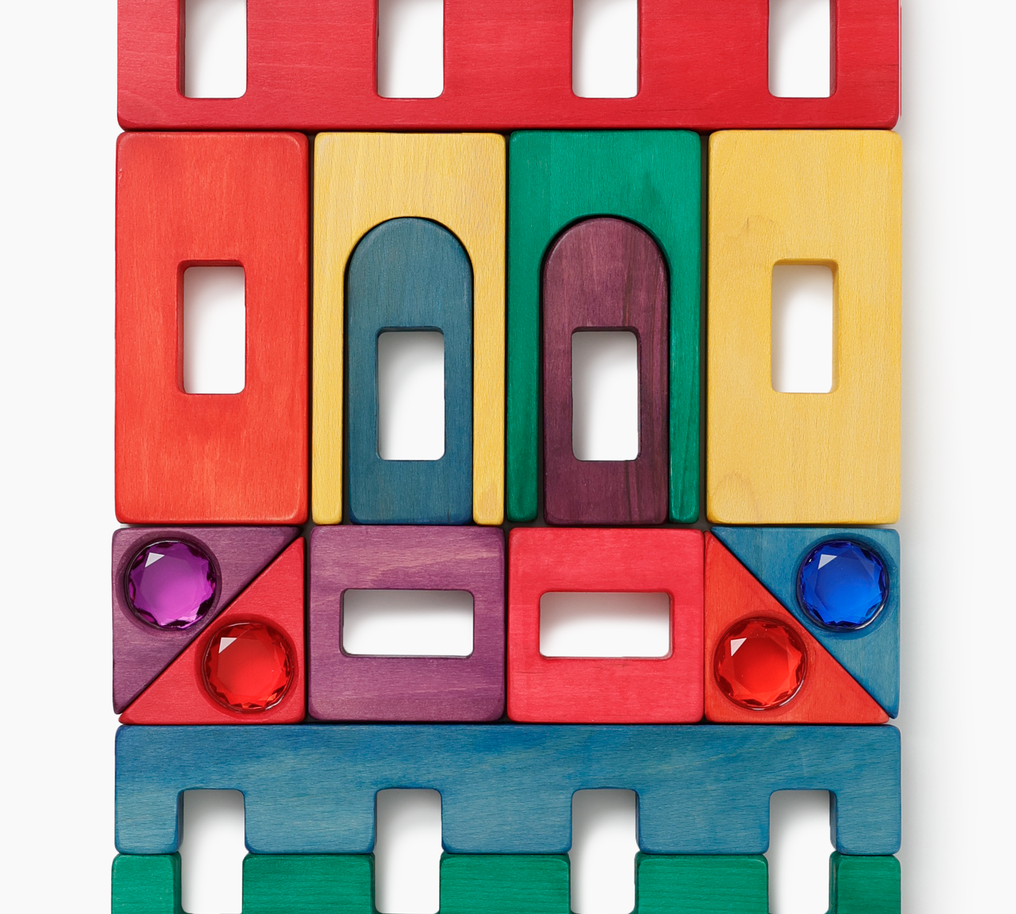 Magic Timber Block Set - Rainbow Grove