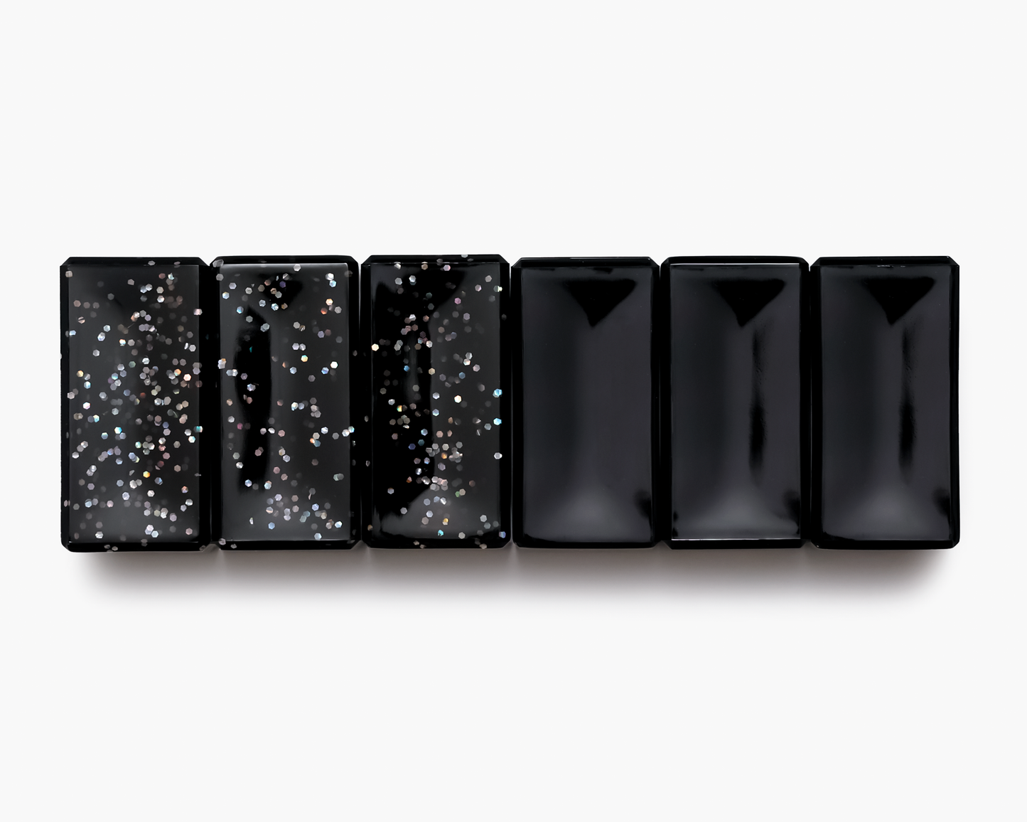 Black/Black Glitter Rainbow Blocks