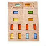 Block Set w/ rainbow blocks RANDOM DISCOUNTED COLORS